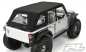Proline TimberLine Soft Top for Axial SCX10 Jeep Wrangler Unlimited Cage (Black)
