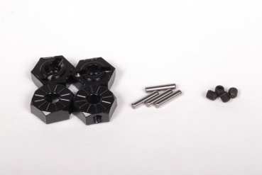 AX30427 Narrow 12mm Aluminium Hub black (4pcs)