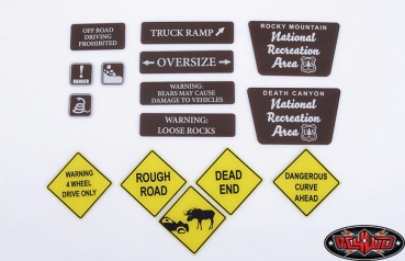 RC4WD Tough Terrain Scale Signs