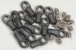 Traxxas Rod Ends, Revo large with hollow balls (12) 4mm