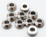 Heavy Duty Steel Silver 3mm Con Washers (10)
